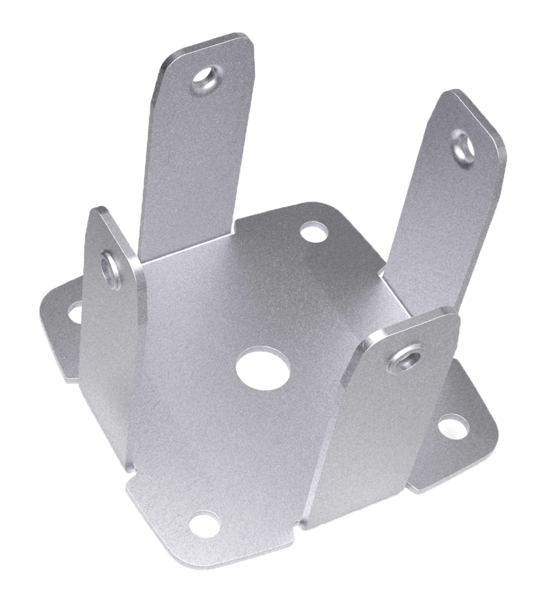 Base Poste para fijacion a muro 90 acero inox...