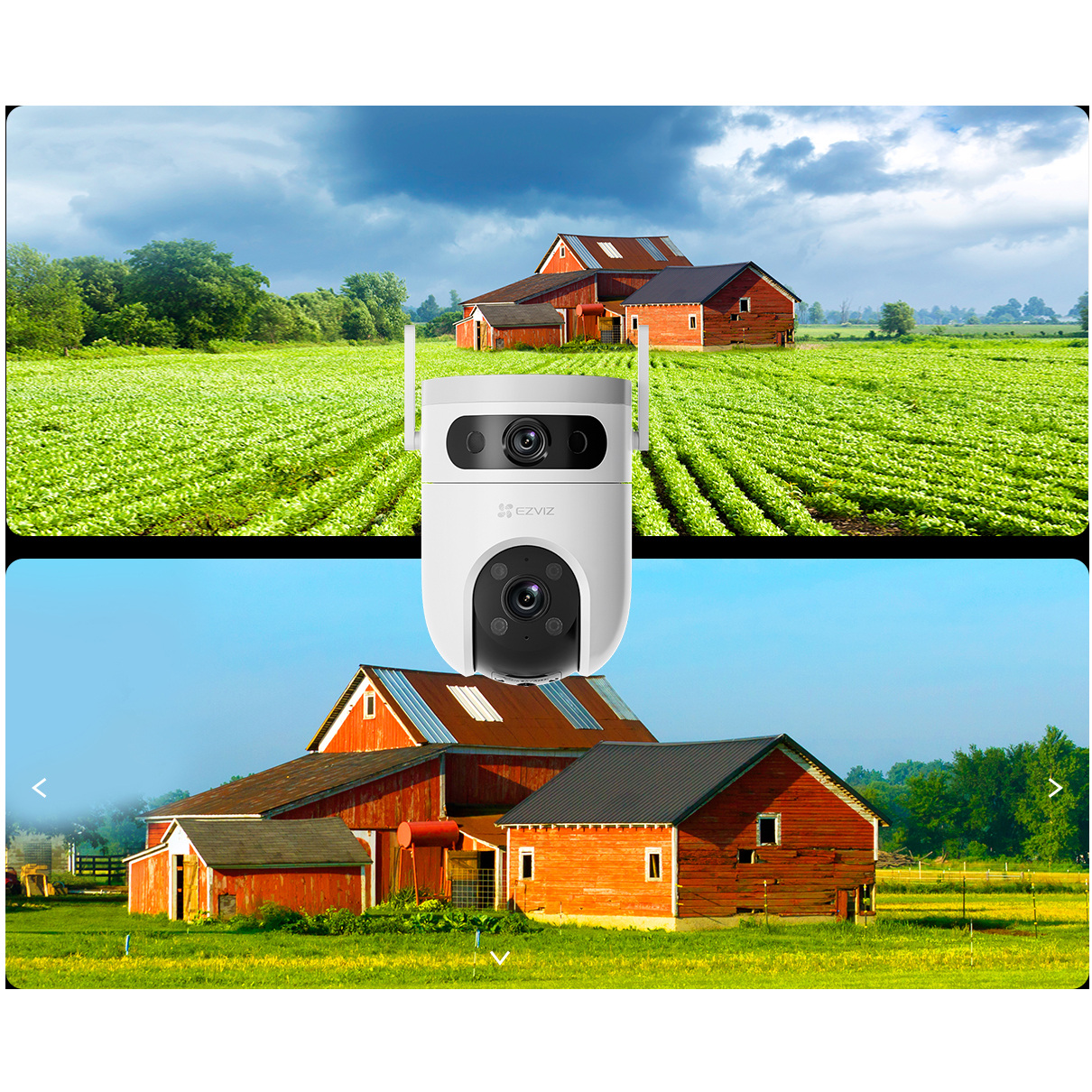 H9C Cámara IP 3MP Dual Lens 2K Exterior — imagen 3