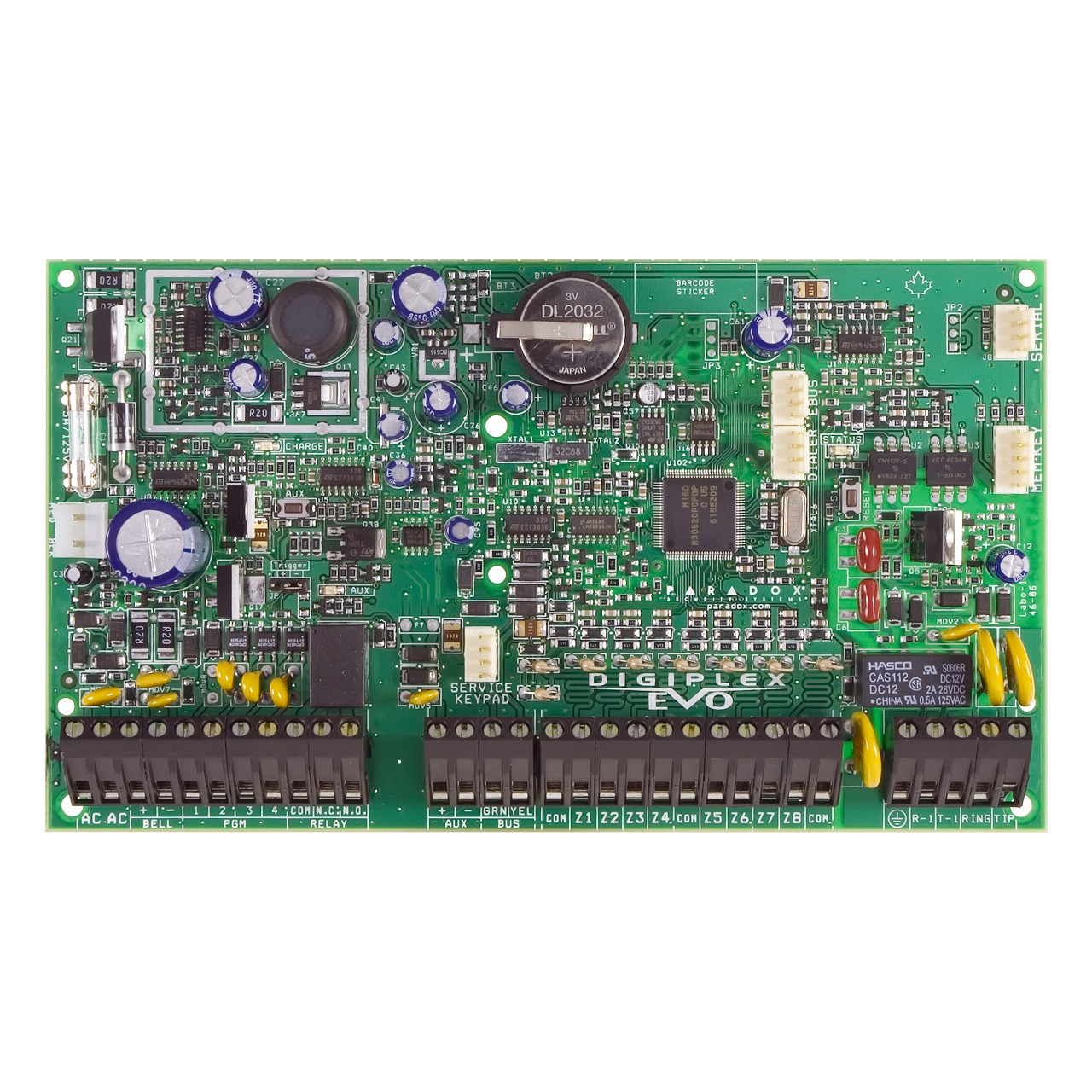 Panel de alarma EVO192 (192 zonas, 8 particiones)