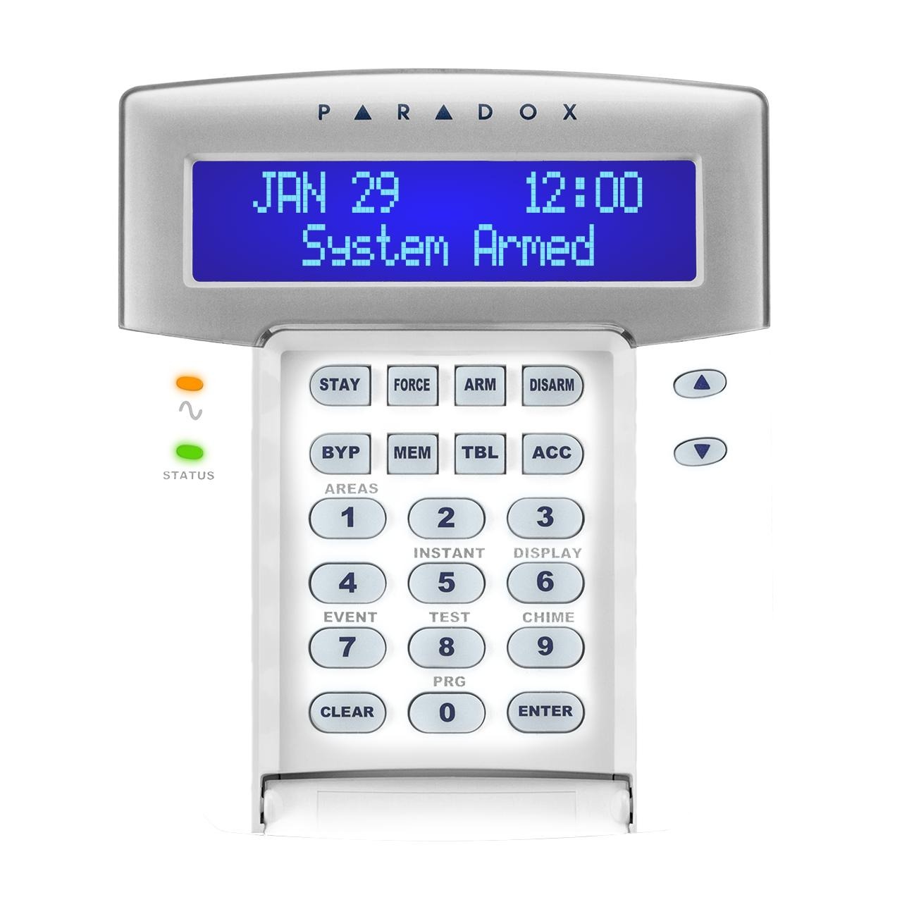 Teclado LCD K641+ EVO alfanumérico (192 zonas, 8 particiones)