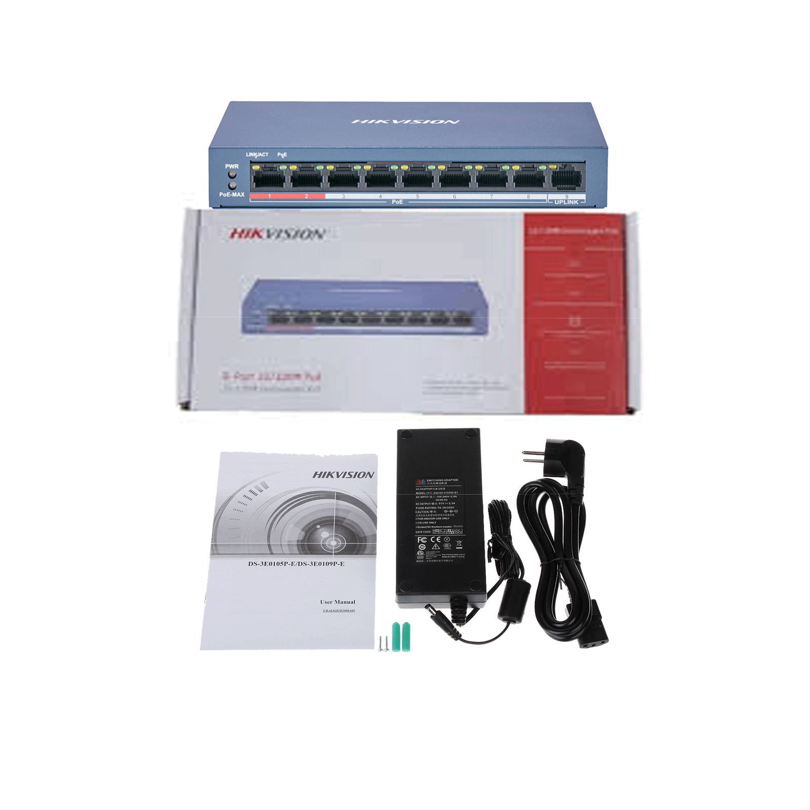 Switch PoE 8P DS-3E0109P-E/M(B) — imagen 2