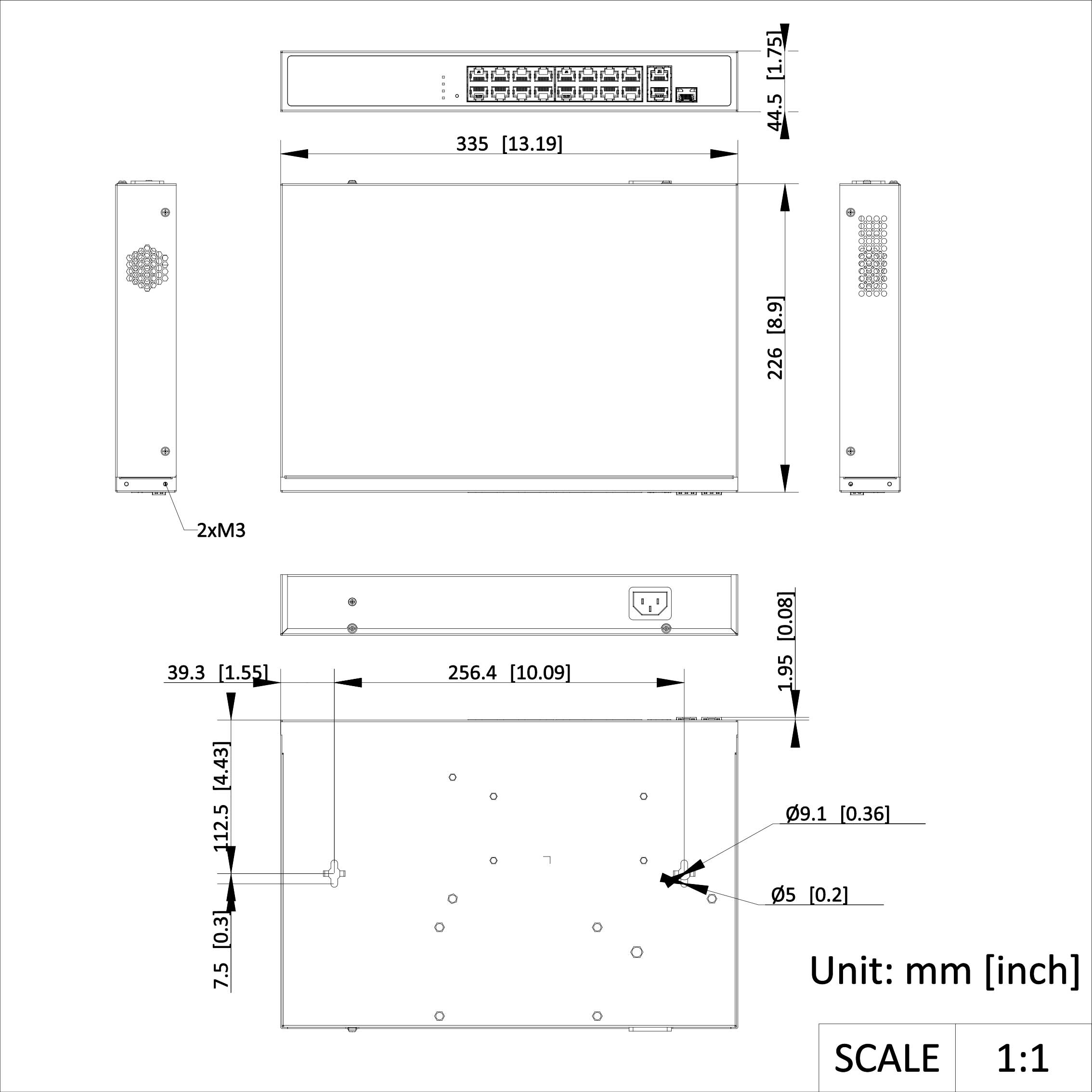 Switch PoE 16P DS-3E1318P-EI/M — imagen 4