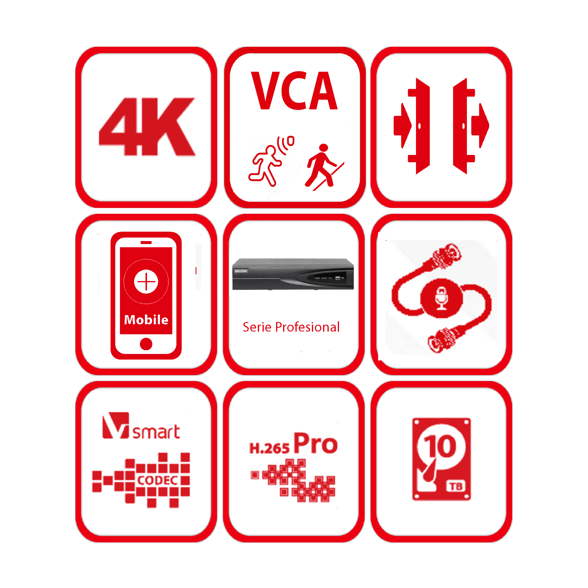 NVR 16CH 8MP DS-7616NI-Q1(D) — imagen 2