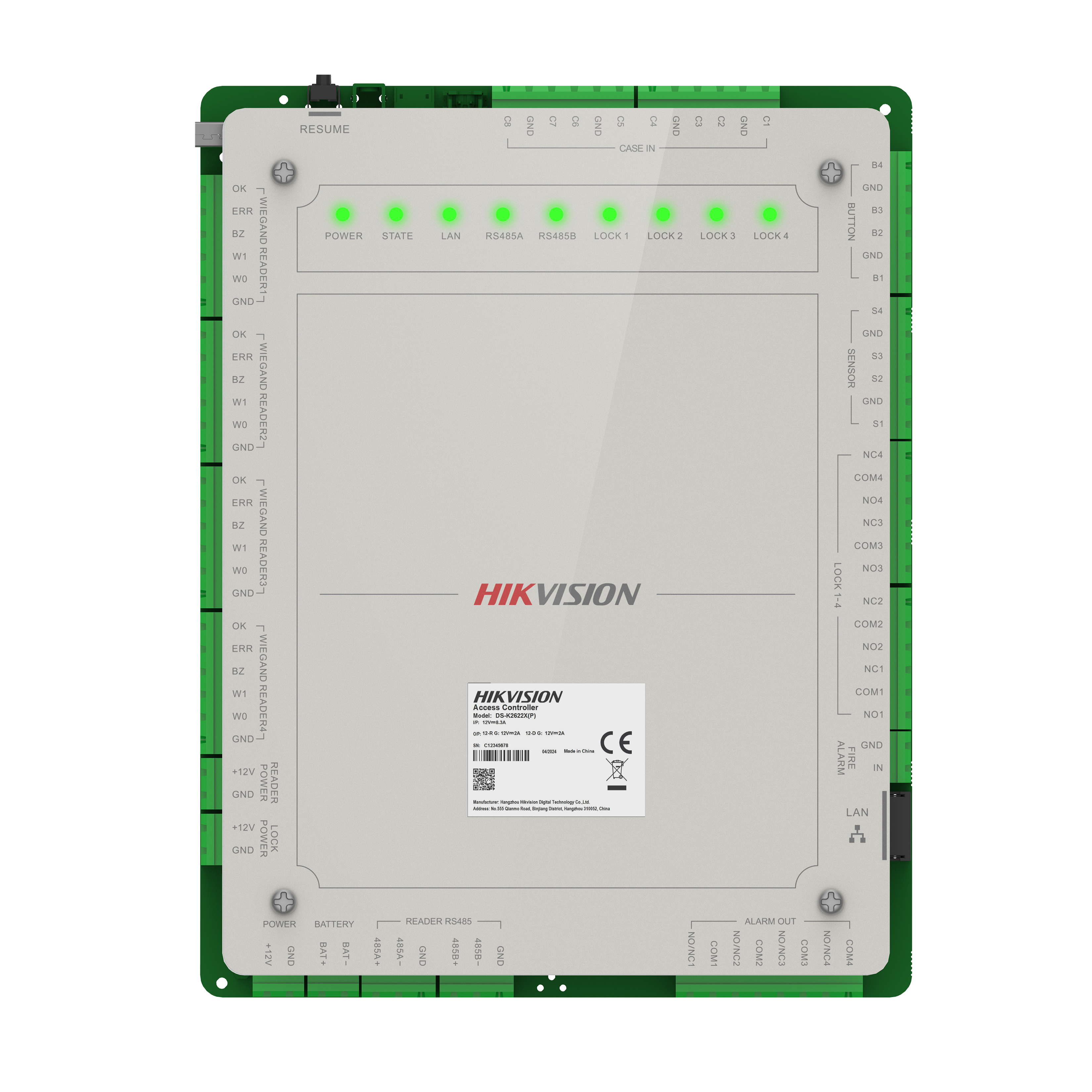 Controlador Acceso Zoom 2624X DS-K2624X — imagen 2