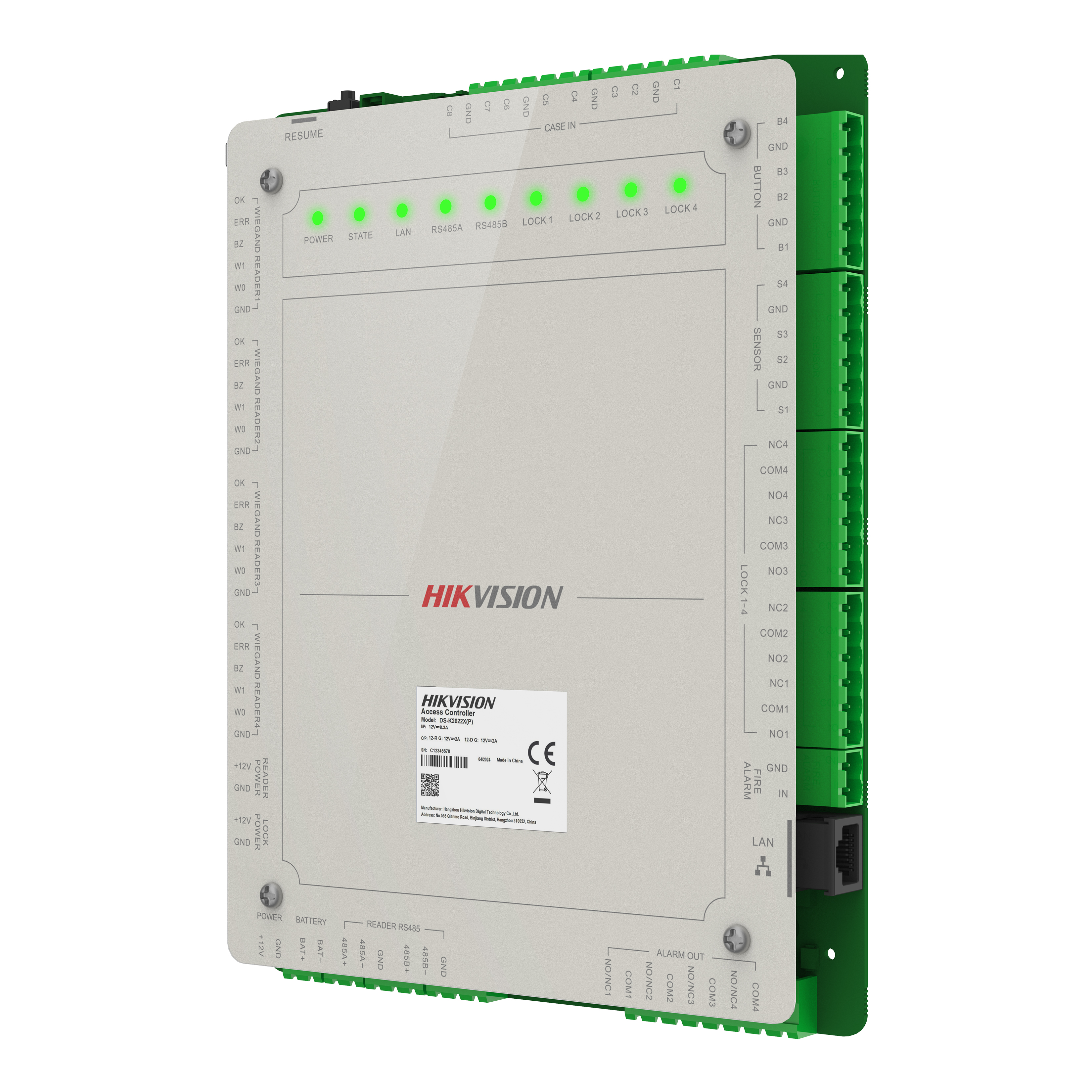 Controlador Acceso Zoom 2624X DS-K2624X — imagen 4