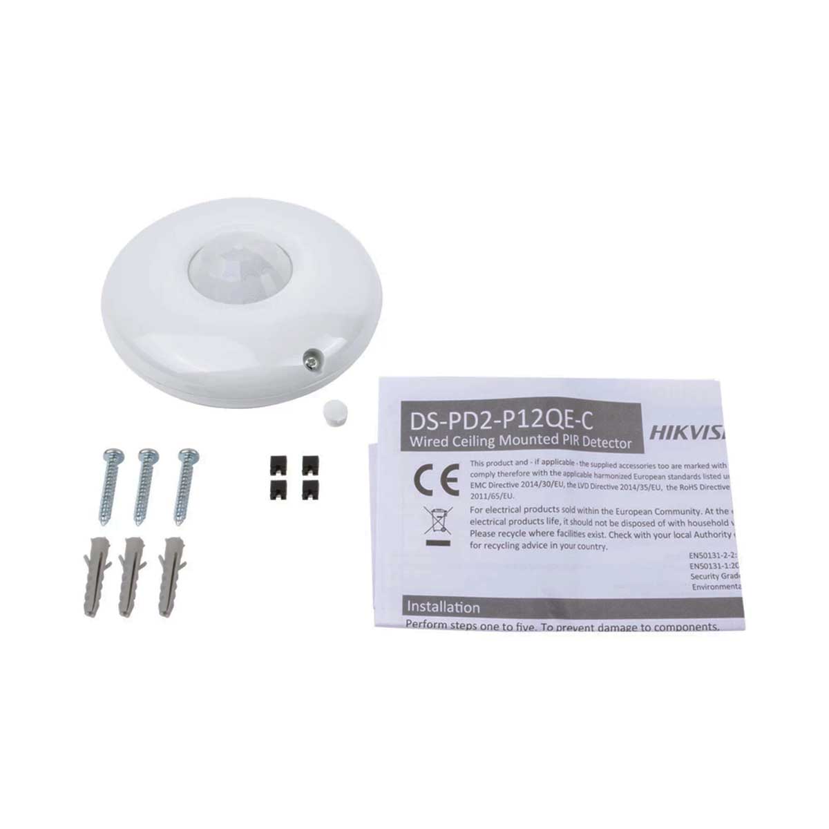 Detector PIR de techo 360° interior DS-PDCL12-EG2-WB — imagen 3
