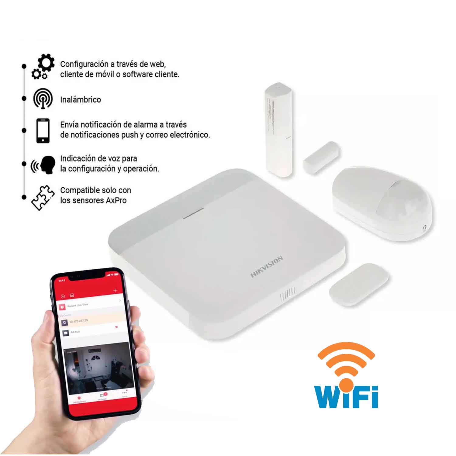Kit Alarma WiFi DS-PWA48-KIT-WB — imagen 2