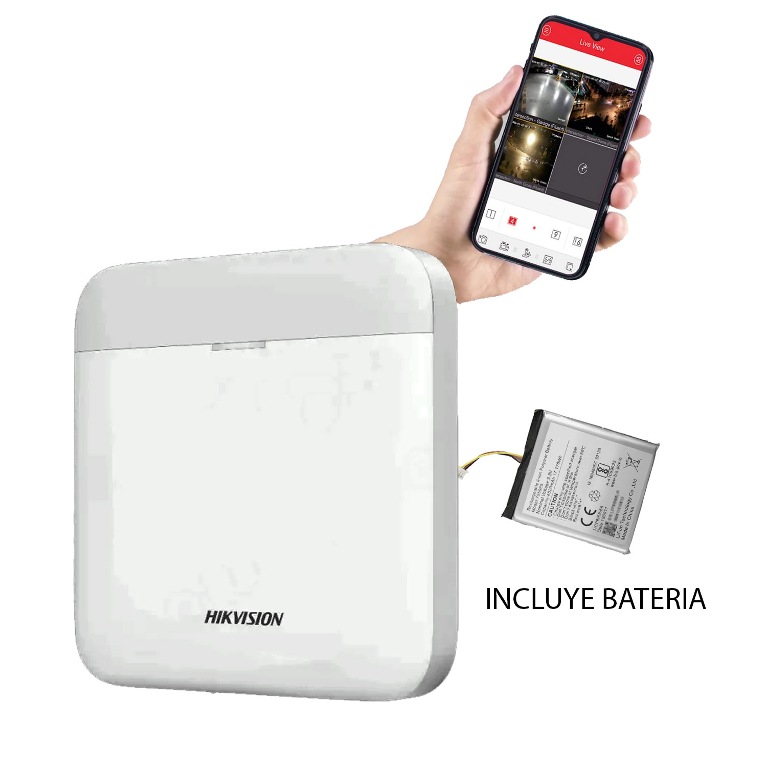 Kit Alarma WiFi DS-PWA48-KIT-WB — imagen 3