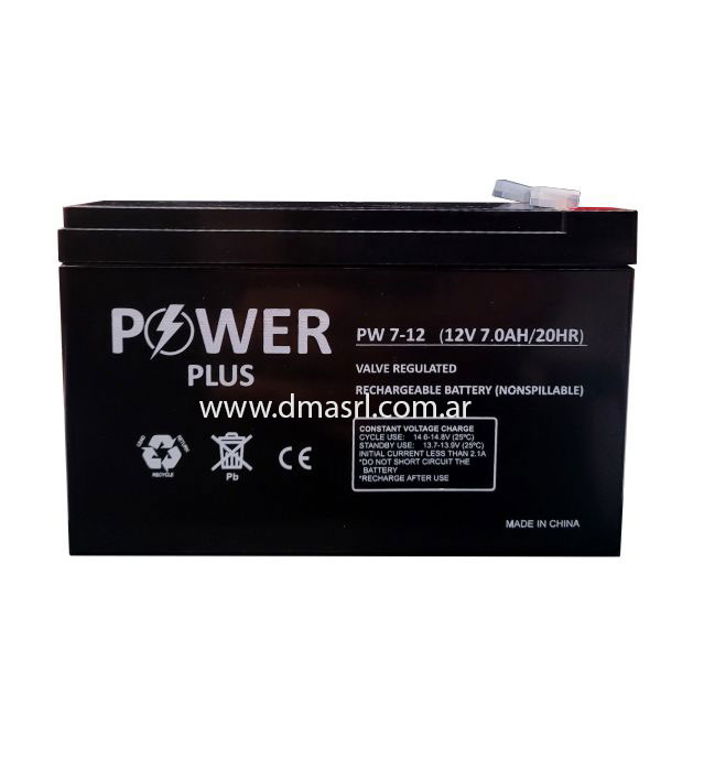 Batería dmax Power-Plus 12 V 7 Ah